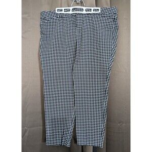 Old Navy Black White Plus Career Office Straight Leg Pixie Dress Pants Size 16
